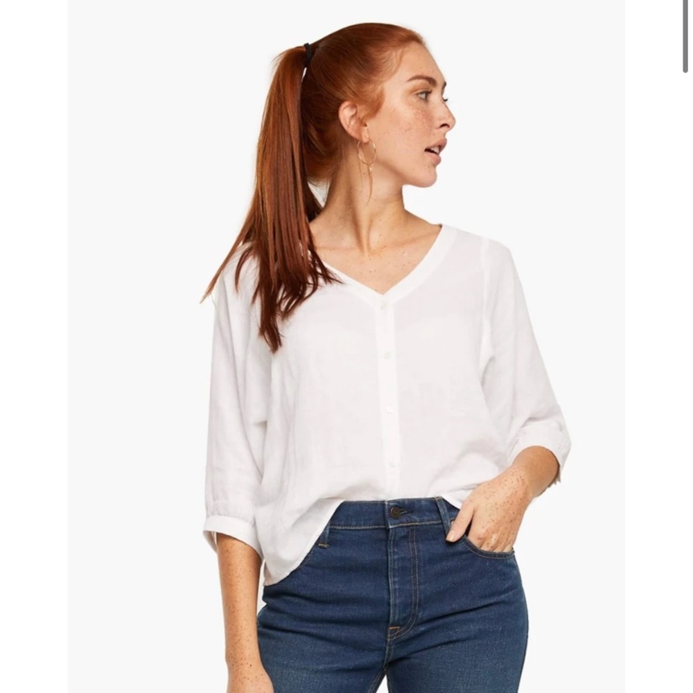ABLE linen blouse, size L (fits M)